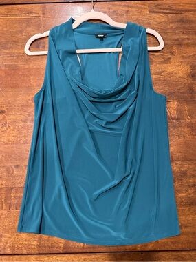 Express Satin Cowlneck Top